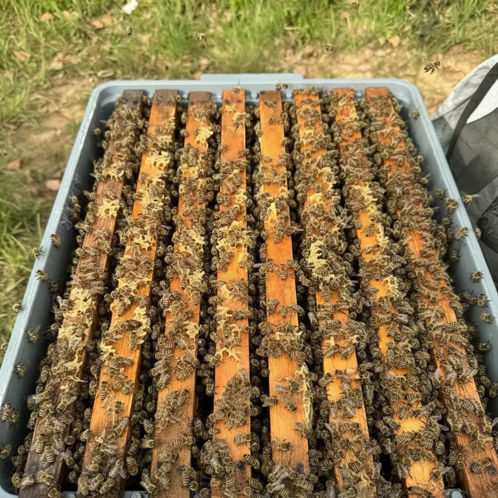 Karniyol paket arı kolonisi, 10 çerçeveli canlı arı paketi